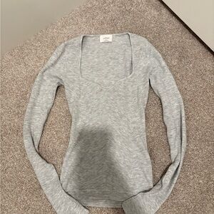 ❗️SOLD❗️Aritzia Wilfred sweetheart neckline knit long sleeve $98